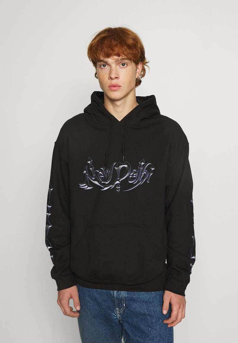 Vintage Supply NEW DELHI GRAPHIC HOODIE - Sweatshirt - black - Zalando.co.uk