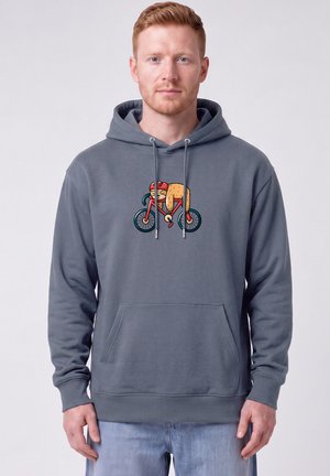 watapparel, SLOTH UNISEX - Kapuzenpullover - blue grey