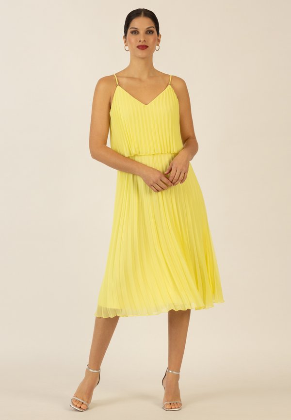 KURZES PLISSEE - Freizeitkleid - vanilla