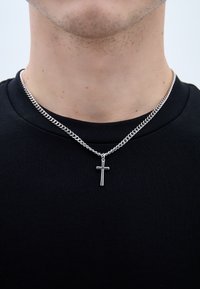 Icon Brand HEAVY CROSS TOWN UNISEX - Náhrdelník - silver-coloured