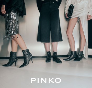 Botas negras de tobillo con varios diseños presentadas en tres personas. Los estilos incluyen punta afilada, acentos con hebillas y acabados texturizados.