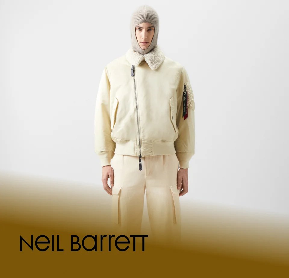 ジャケット・アウター archive NEIL BARRETT fur wool jacket Neil Barrett Leather Jacket - XL