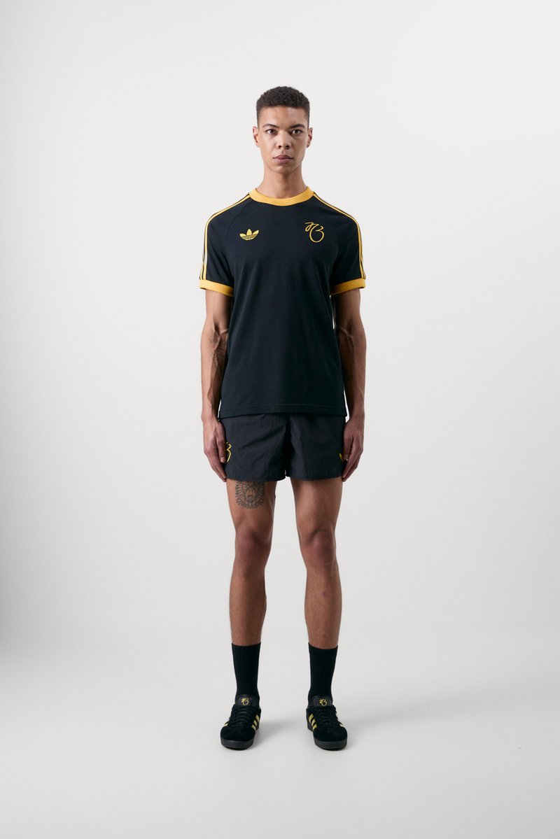 adidas 黒/黄色 ストライプシャツ　Jude Bellingham Men's Clothing - Jude Bellingham Jersey - Black | adidas Saudi Arabia