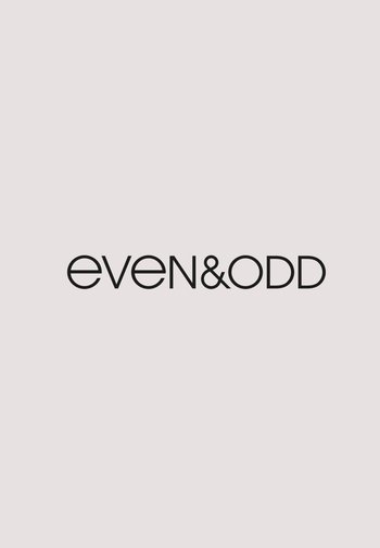 Testo che legge "even & odd" in lettere minuscole e maiuscole nere su sfondo grigio chiaro.