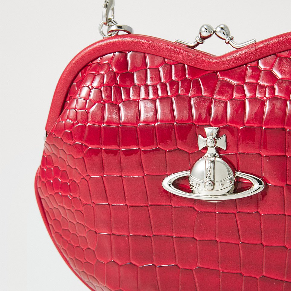 ★【VIVIENNE WESTWOOD】 ORB Heart Card Wallet★ Blue Heart Card Holder by Vivienne Westwood on Sale