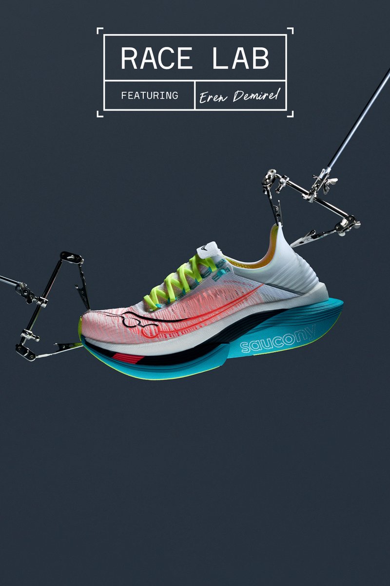 Lightweight running shoe with a white mesh upper, pink and yellow accents, and a turquoise sole. Features visible branding and textured pattern.