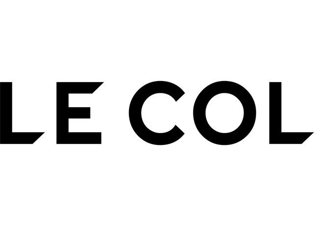 Logo noir avec le texte "LE COL" en police moderne et audacieuse, mettant en avant la clarté et la simplicité du design.