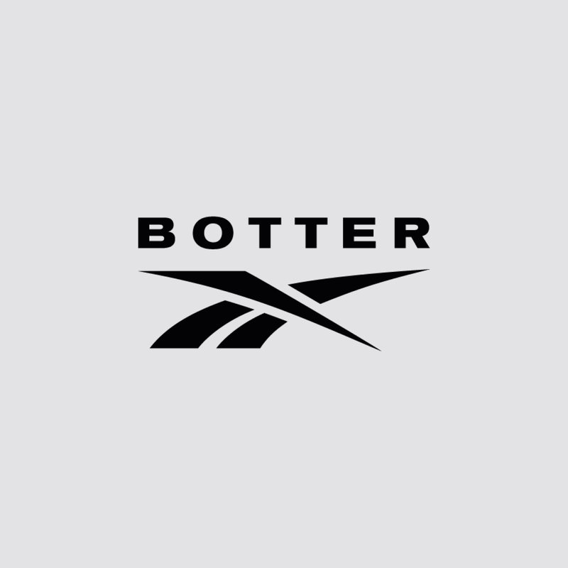 Black "BOTTER" logo on a light gray background, featuring sleek, dynamic lines and an abstract design element suggesting movement.