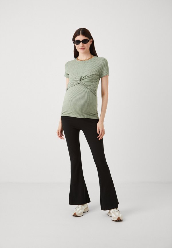 Pantalon De Maternité Jersey Mamalicious - Confortable Avec Bande Ventral Élastique Et Poches