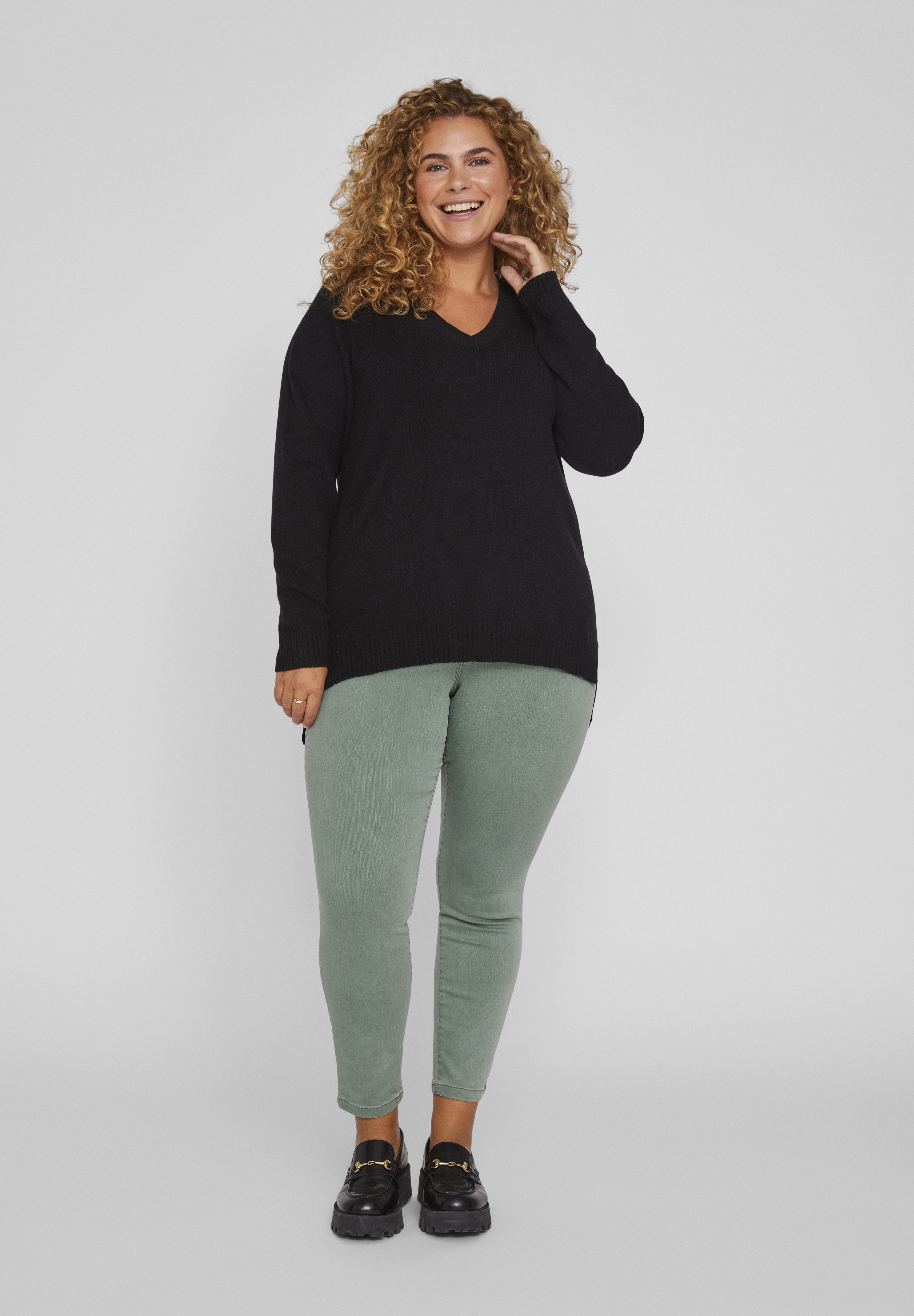 Koton Damen Wide Leg Leggings – Medium Rise, Aus Stretch-Material, In Schwarz (Größe S)