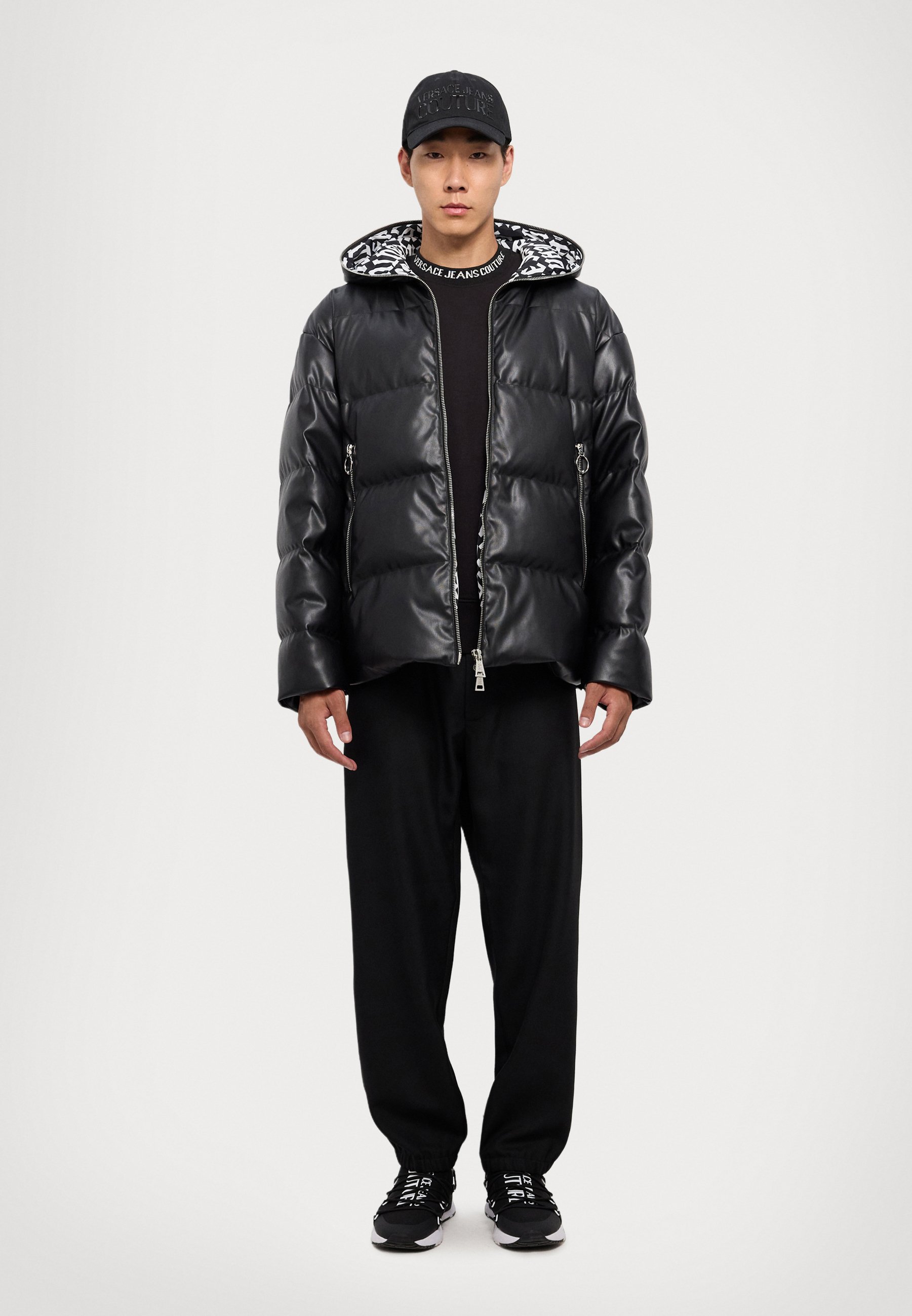 Versace Jeans Couture LOGO - Down jacket - black - Zalando