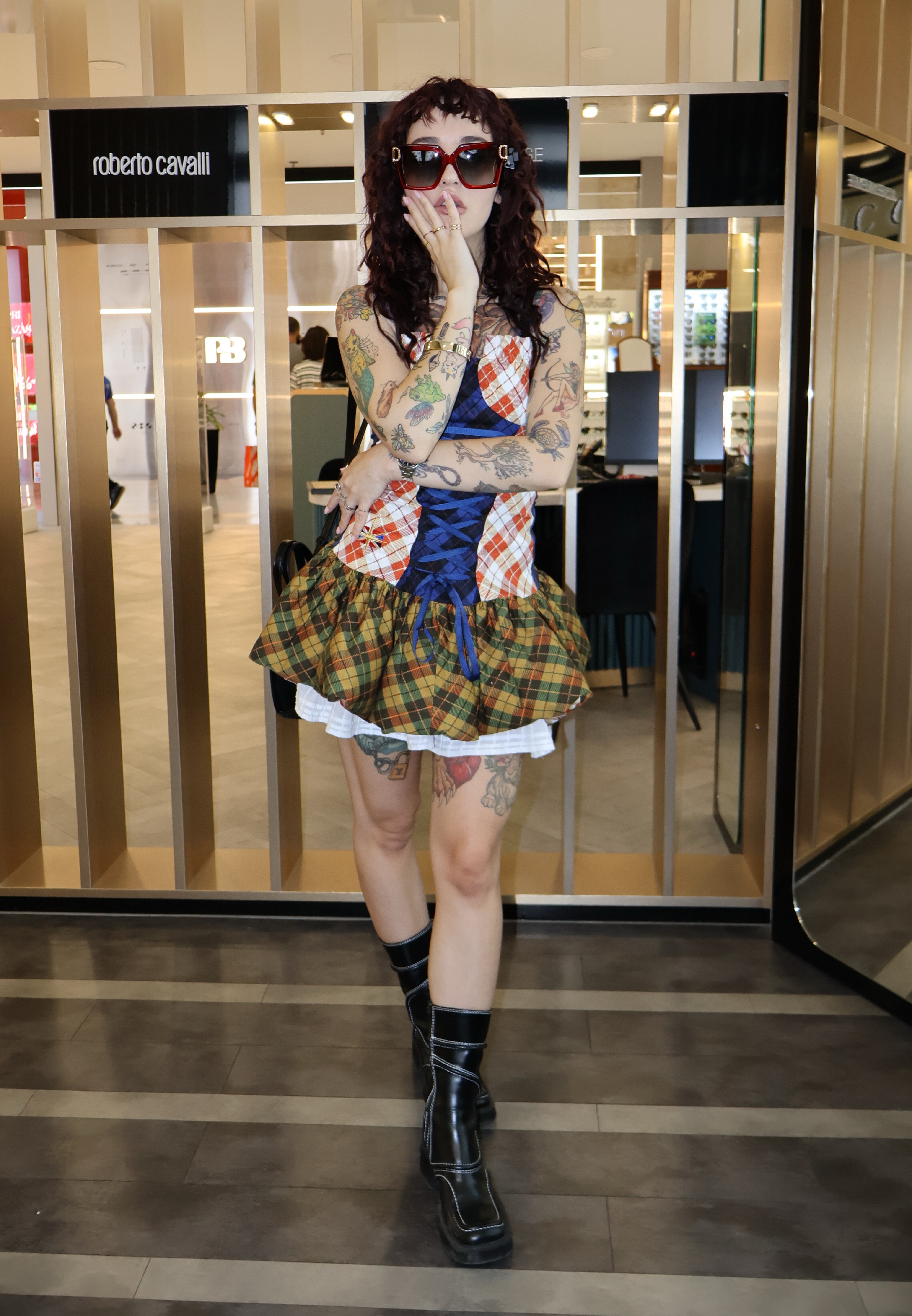 【Vivienne Westwood】 Anna Pencil Dress /追跡付 Vivienne Westwood ANNA PENCIL DRESS - Day dress - red/green