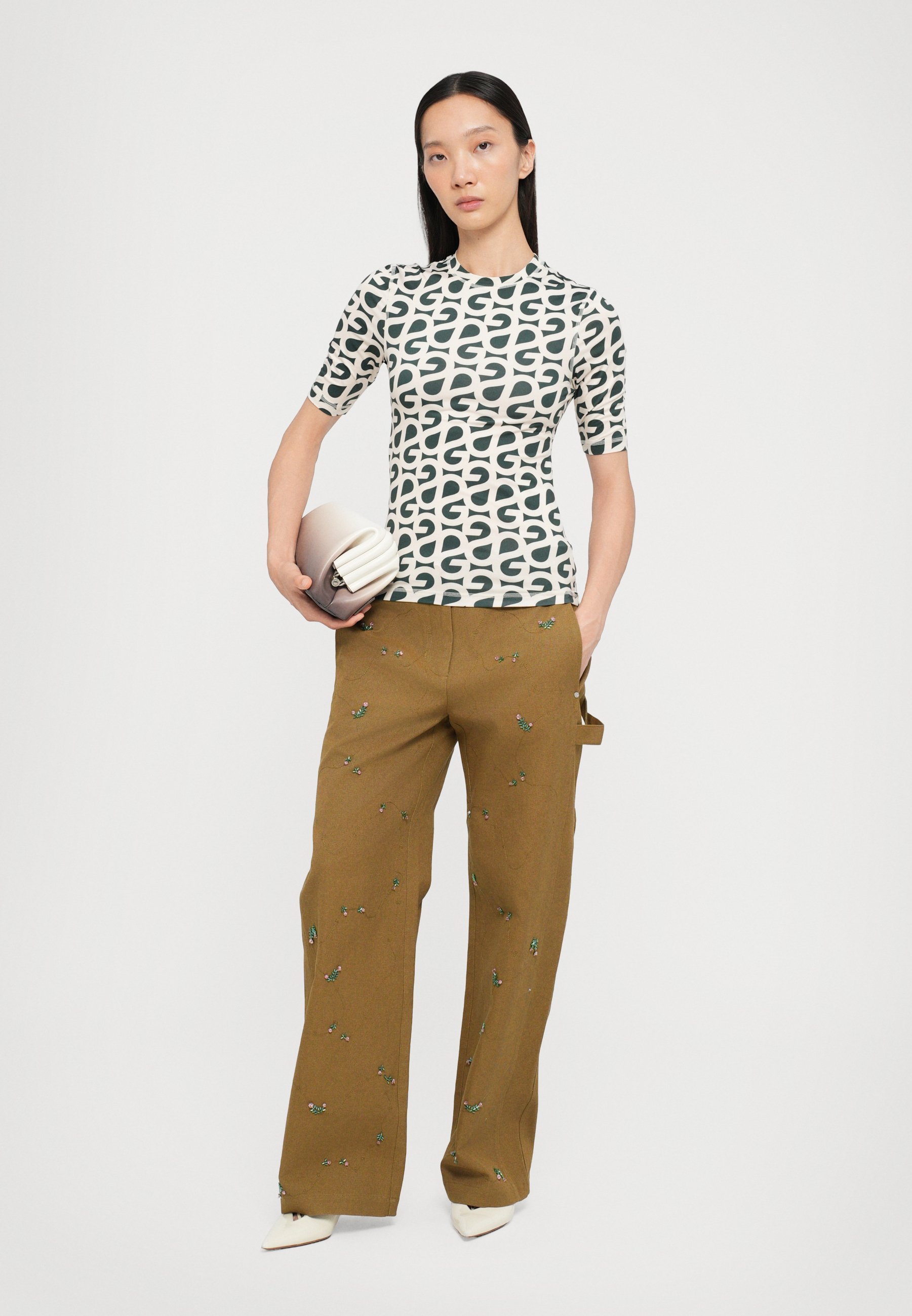 【関税込み】Stine Goya ラウンジパンツ Stine Goya Carola Organic Cotton Wide-Leg Trousers - XS