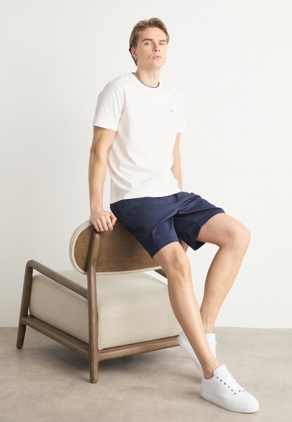 GANT Herren Normales Schild-T-Shirt, Capri Blue