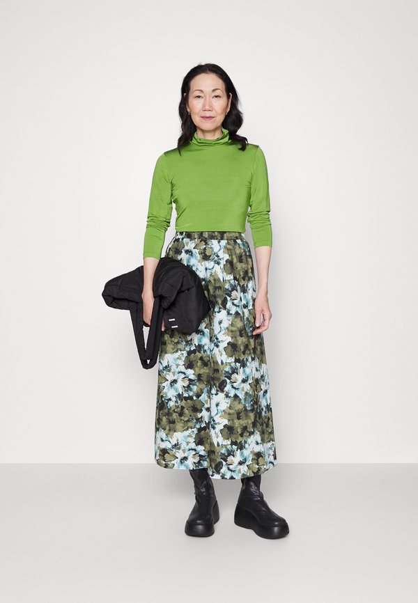 Thought DEMI PLEATED SKIRT Pleated skirt green Zalando.ie
