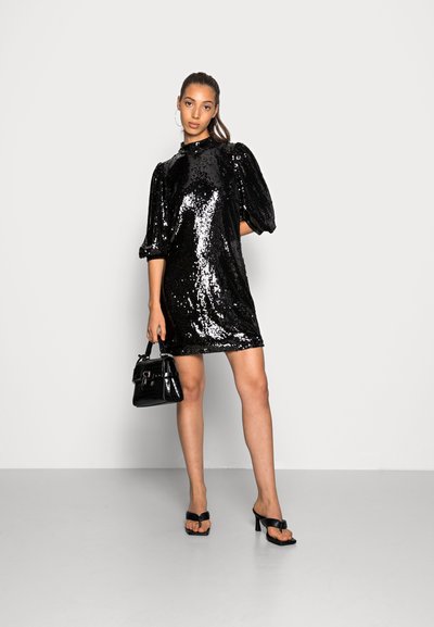 allsaints opal sequin mini dress AllSaints OPAL LOGO - Cocktail dress / Party dress - silver/silver-coloured