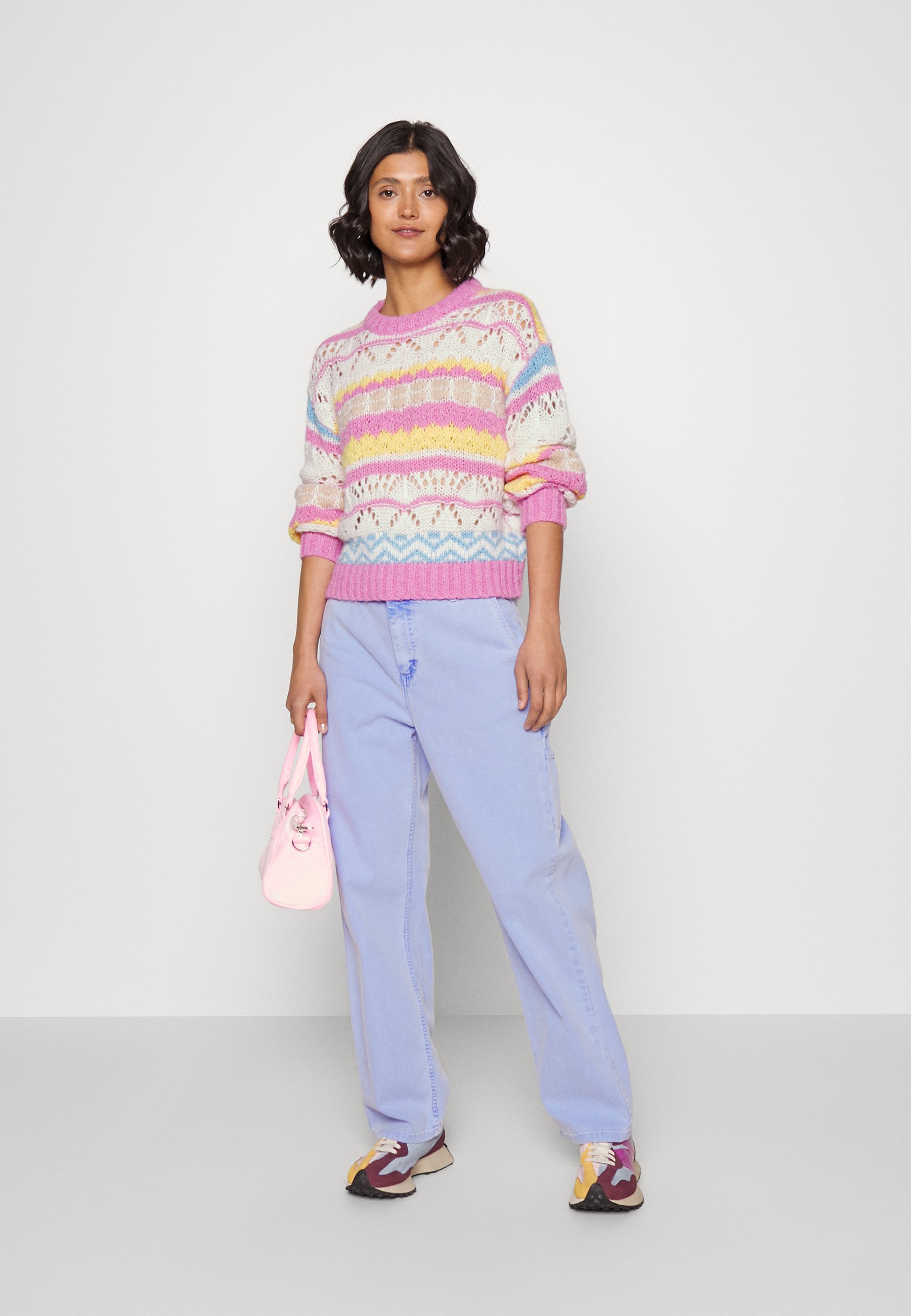 JJXX JXSIMONE SPACE DYE CREW NECK - Jersey de punto - woodbine/verde