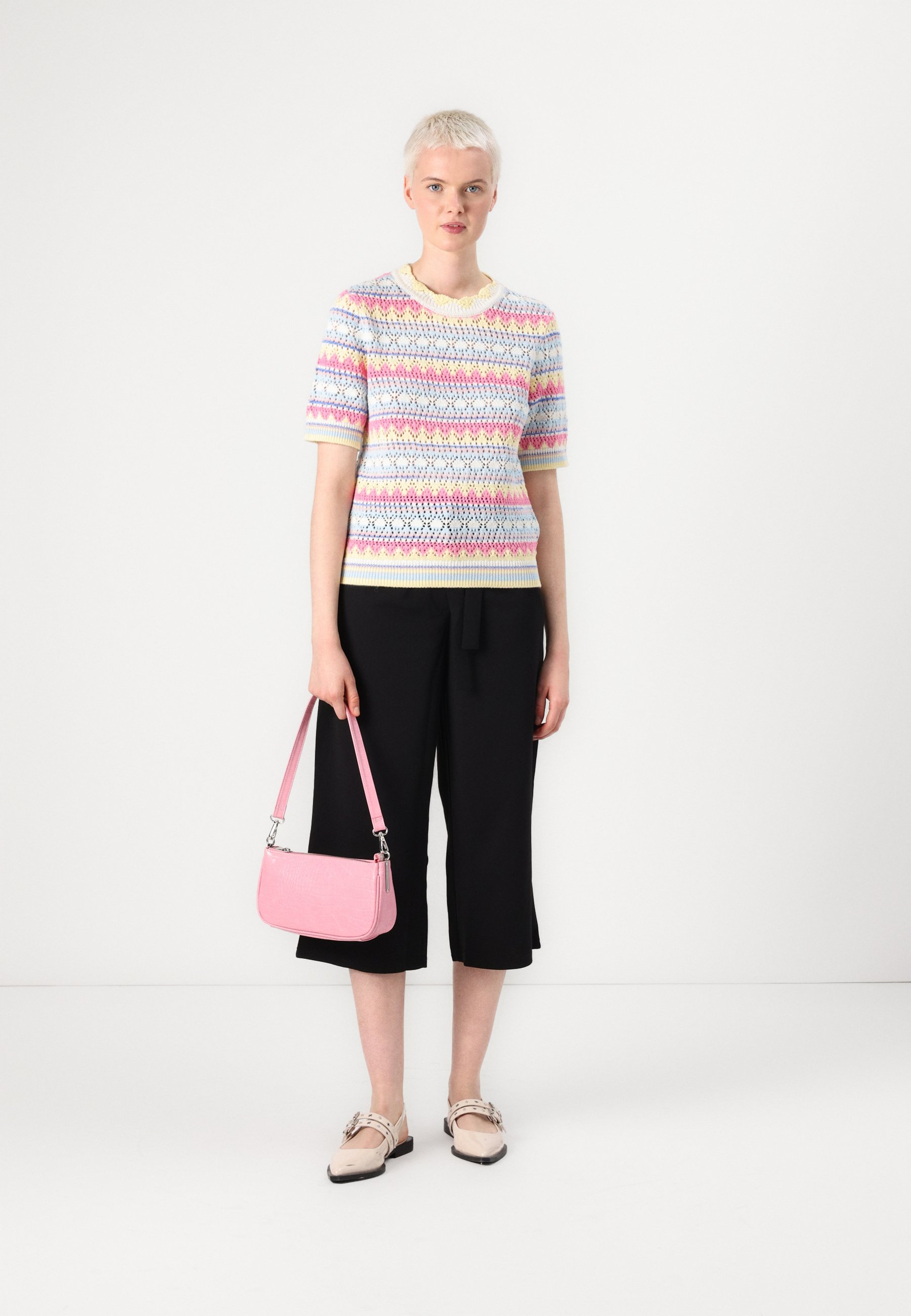 YAS YASTRIO - Jumper - birch/dianthus/cherry tomato/off