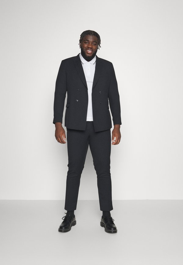 Isaac Dewhirst TEXTURE SUIT PLUS SET Anzug black/schwarz Zalando.de