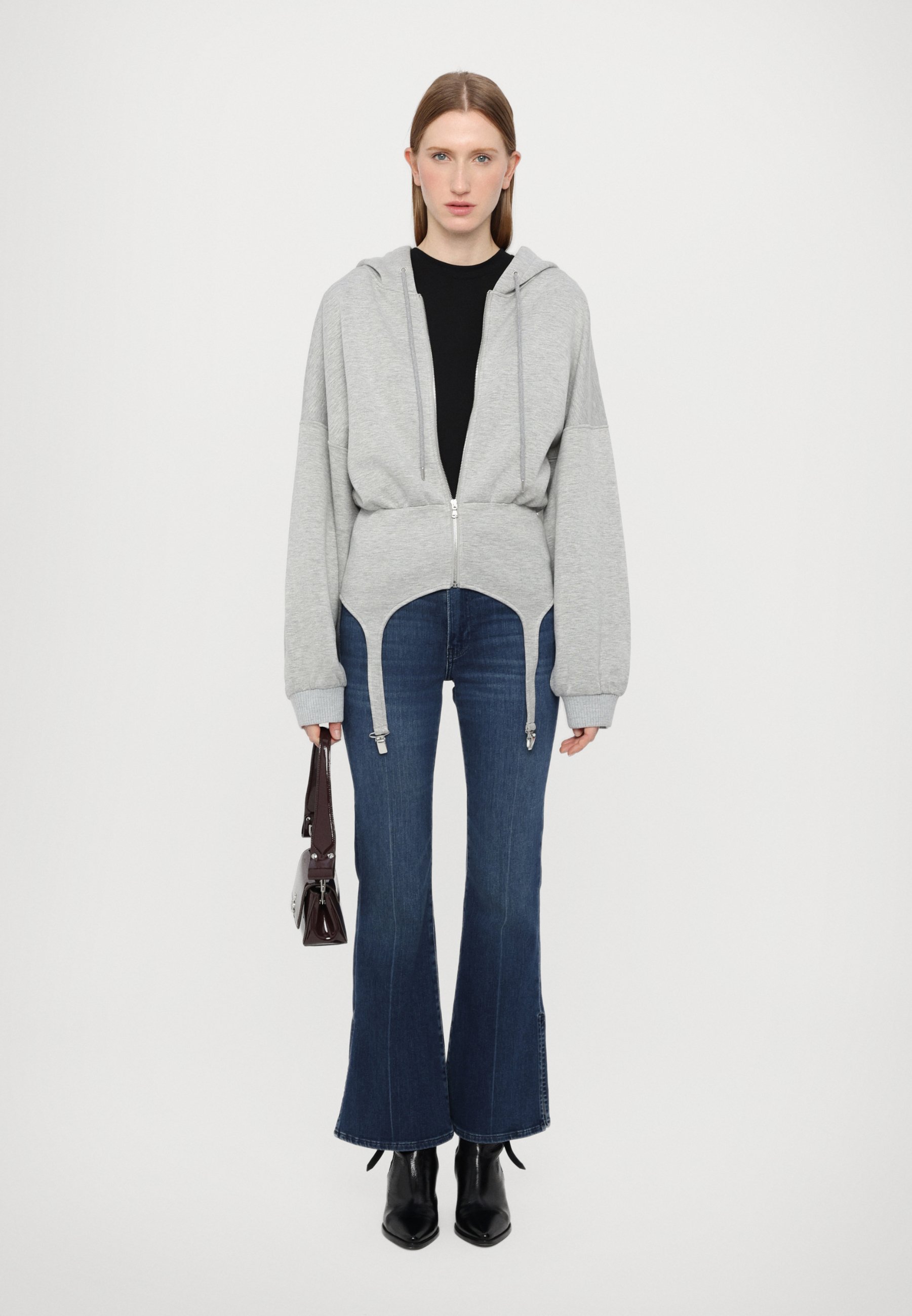 rag & bone MIRAMAR DAVINA HOODIE - Zip-up sweatshirt - dark