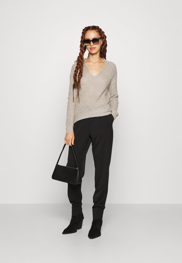 New Megan Pullover Knit Abyss Detail W Blac
