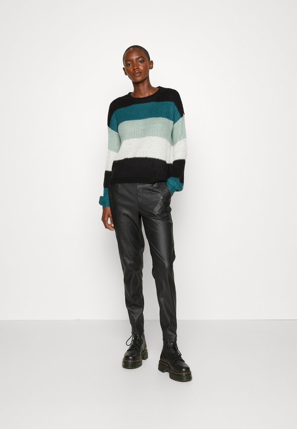 Object objbelle mw coated pants noos black online kopen