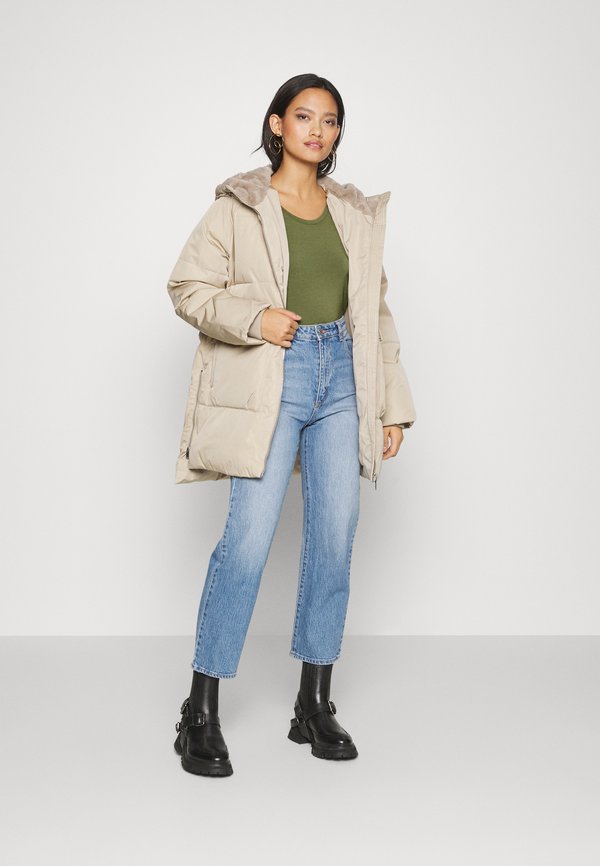 ONLY Petite ONLNORA LONG PUFFER COAT Winter coat sea spray/green