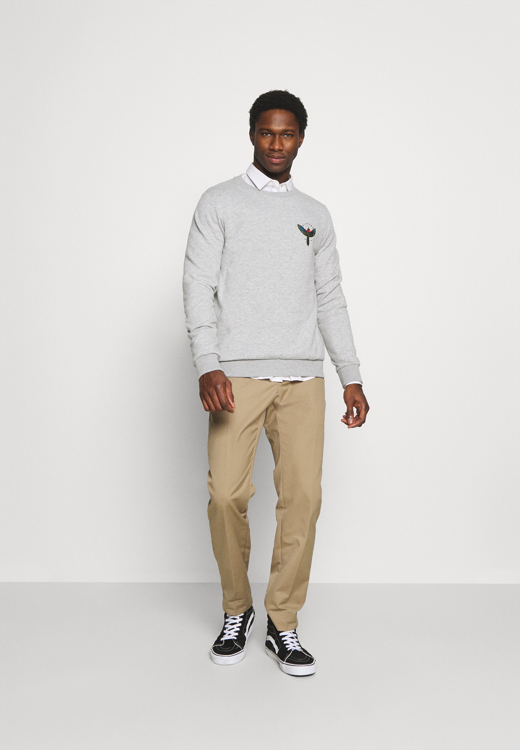 Edwin JAPANESE SUN UNISEX - Felpa - mid grey/grigio screziato - Zalando.it