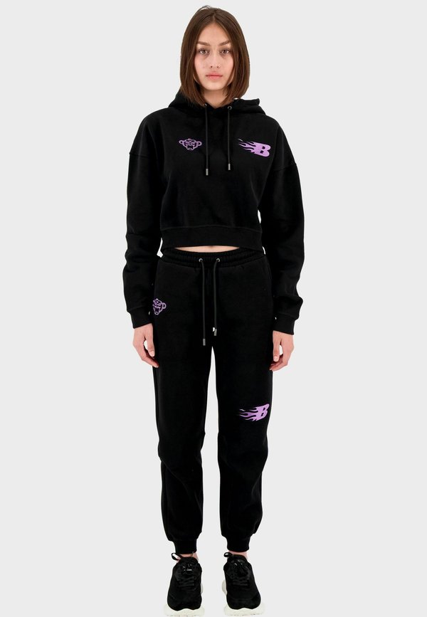 le coq sportif SAISON UNISEX - Sweat ?� capuche - violet - ZALANDO.FR