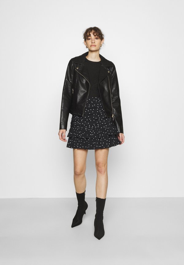 Blouson Moto Femme NOISY MAY NMREBEL - Simili Cuir - Style Biker - Fermeture Asymétrique
