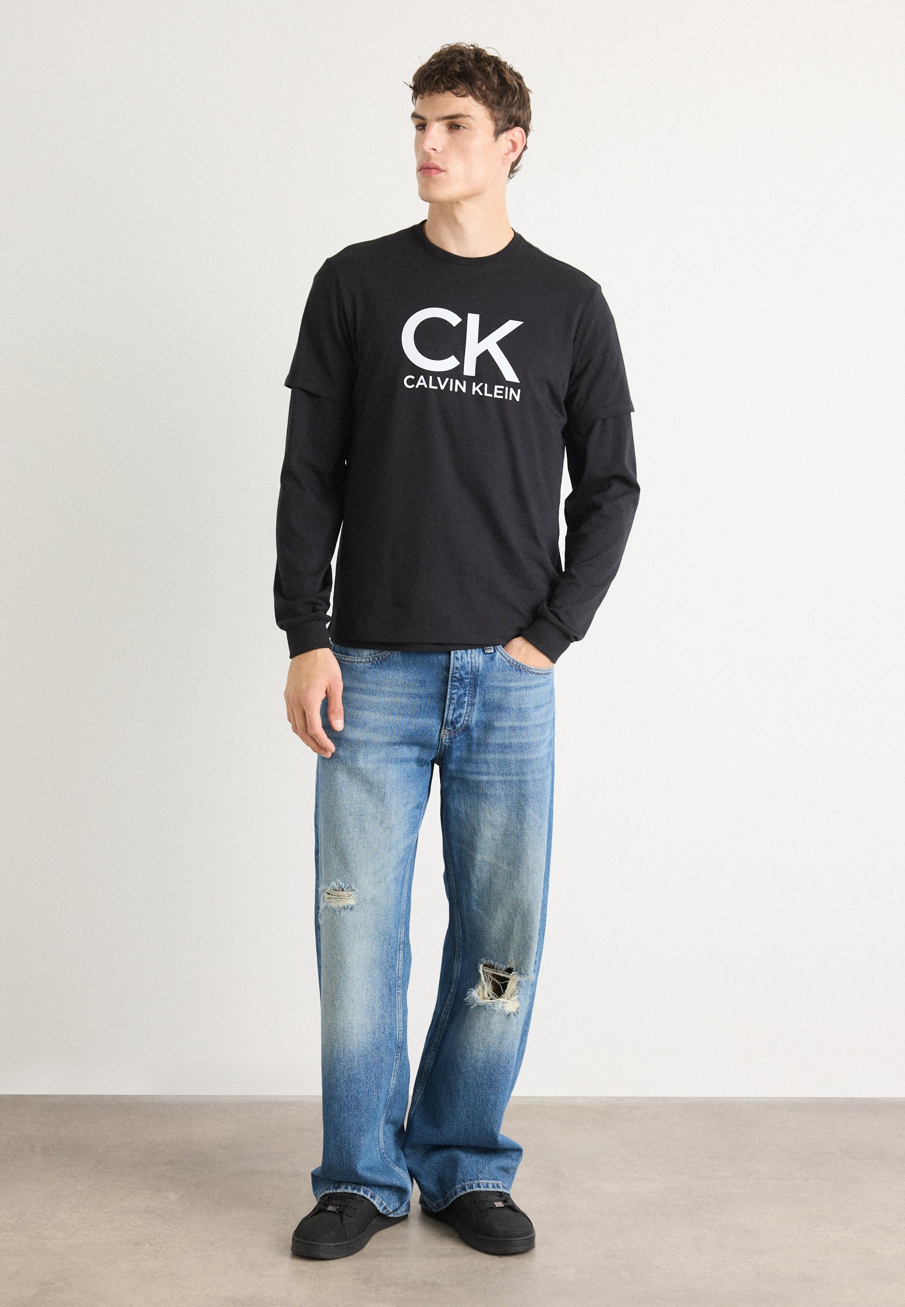 Calvin Klein Golf - Bluzka z długim rękawem/czarny - Zalando.pl