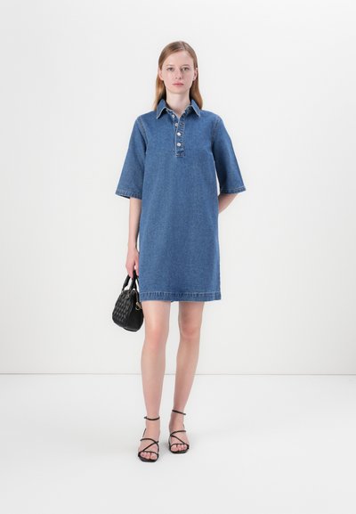 envii denim dress ENBEAN SL DRESS 7408 Faded Denim