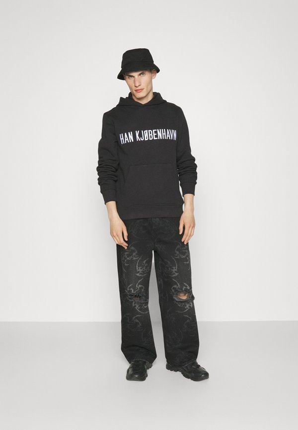 Han Kjøbenhavn LASER TRIBAL BAGGY DISTRESSED - Jeans baggy - black/nero ...