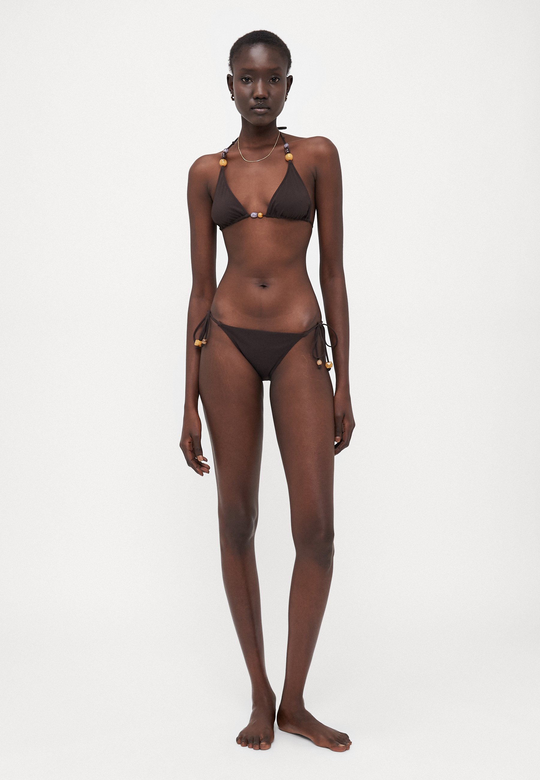 水着・ビーチグッズその他 VERSACE 'Greek chain' Black  10092041A02262 Versace SWIM GREEK CHAIN - Bikini-Top - black/schwarz - Zalando
