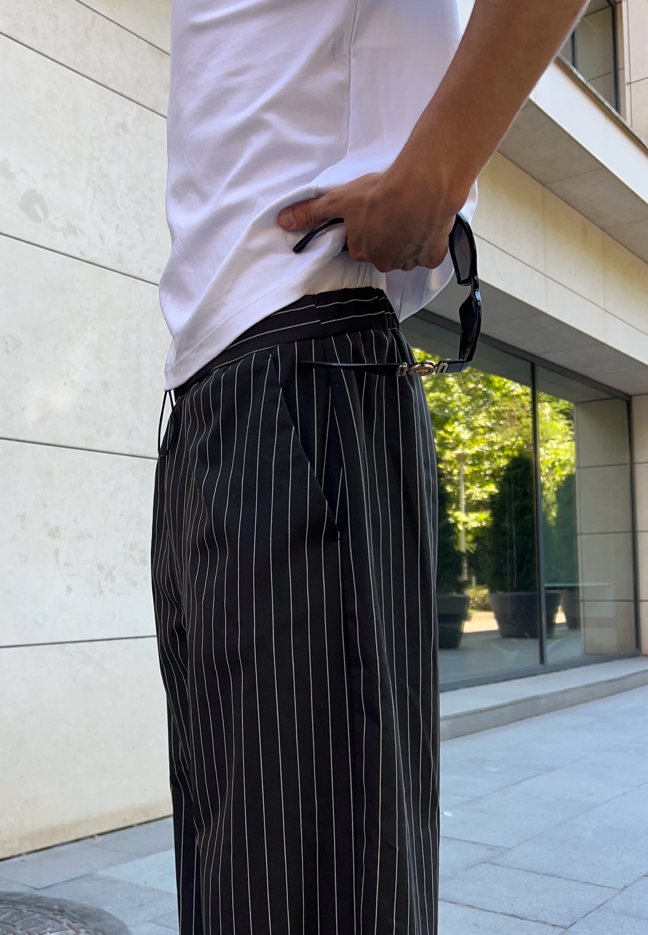 Wip Trade Single Knee Pant Wax Carhartt Trade Pants Carhartt WIP SINGLE KNEE PANT Bukser Black⁄wax Rinsed⁄sort