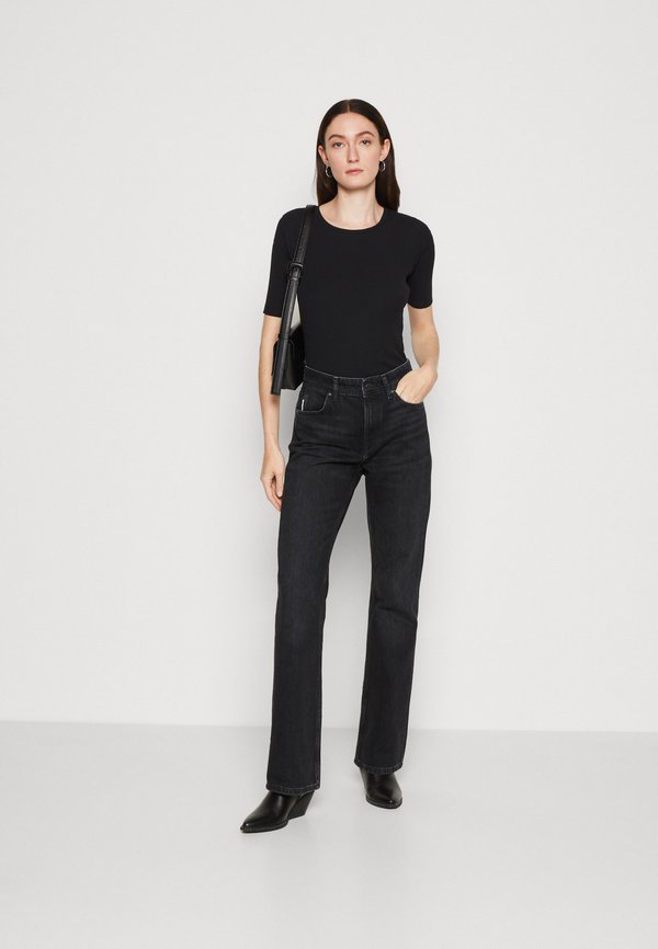 Pcpeggy Hw Wide Pant Medium Blue Denim