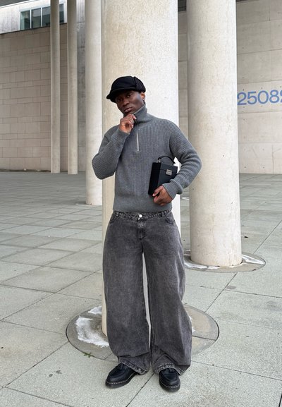 Weekday ASTRO LOOSE - Baggy Jeans - mine grey/grey - Zalando.co.uk