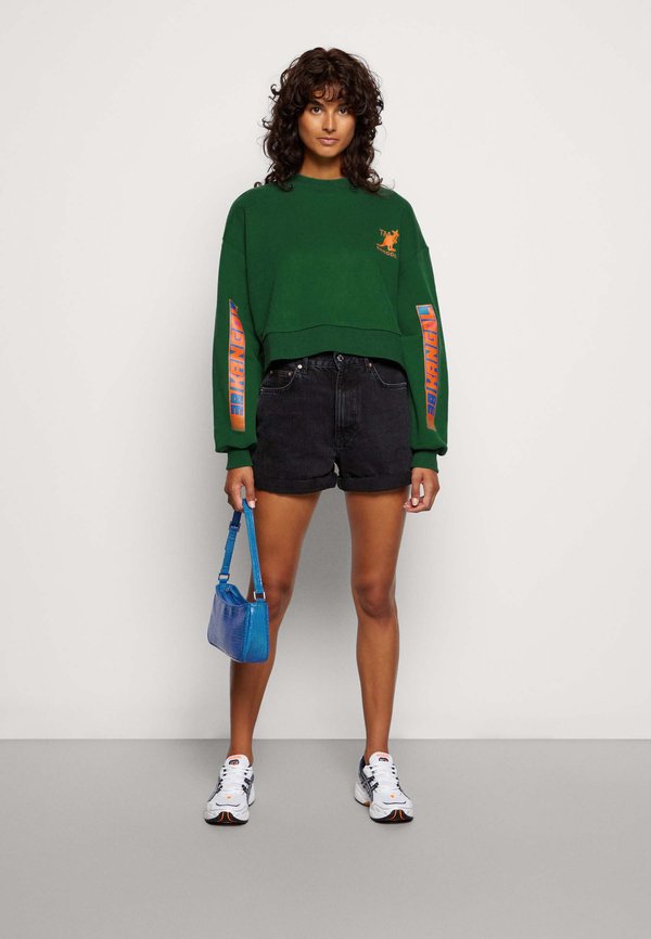 Cuba Life Paperbag Shorts Medium Blue Denim