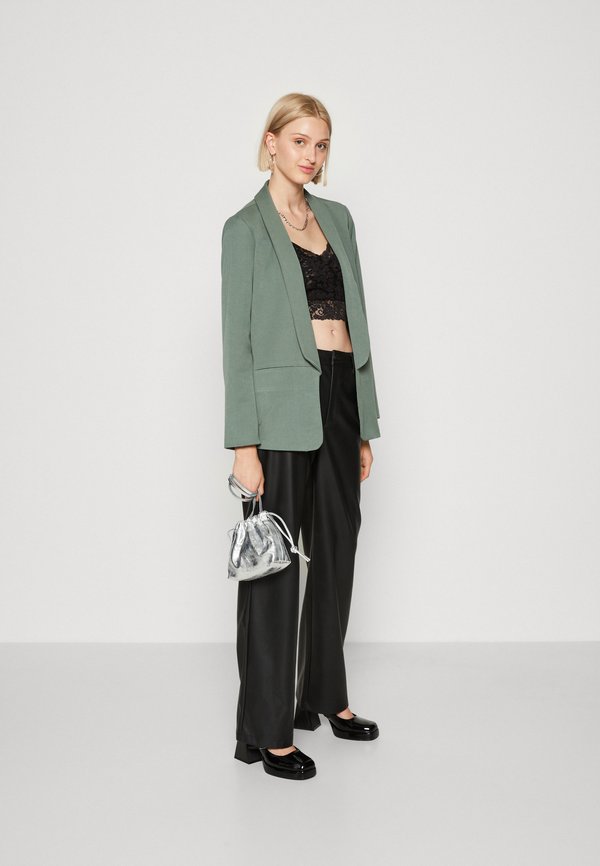 VILA VIVARONE OPEN - Blazer - black/negro VILA VIVARONE OPEN - Blazer - black/negro