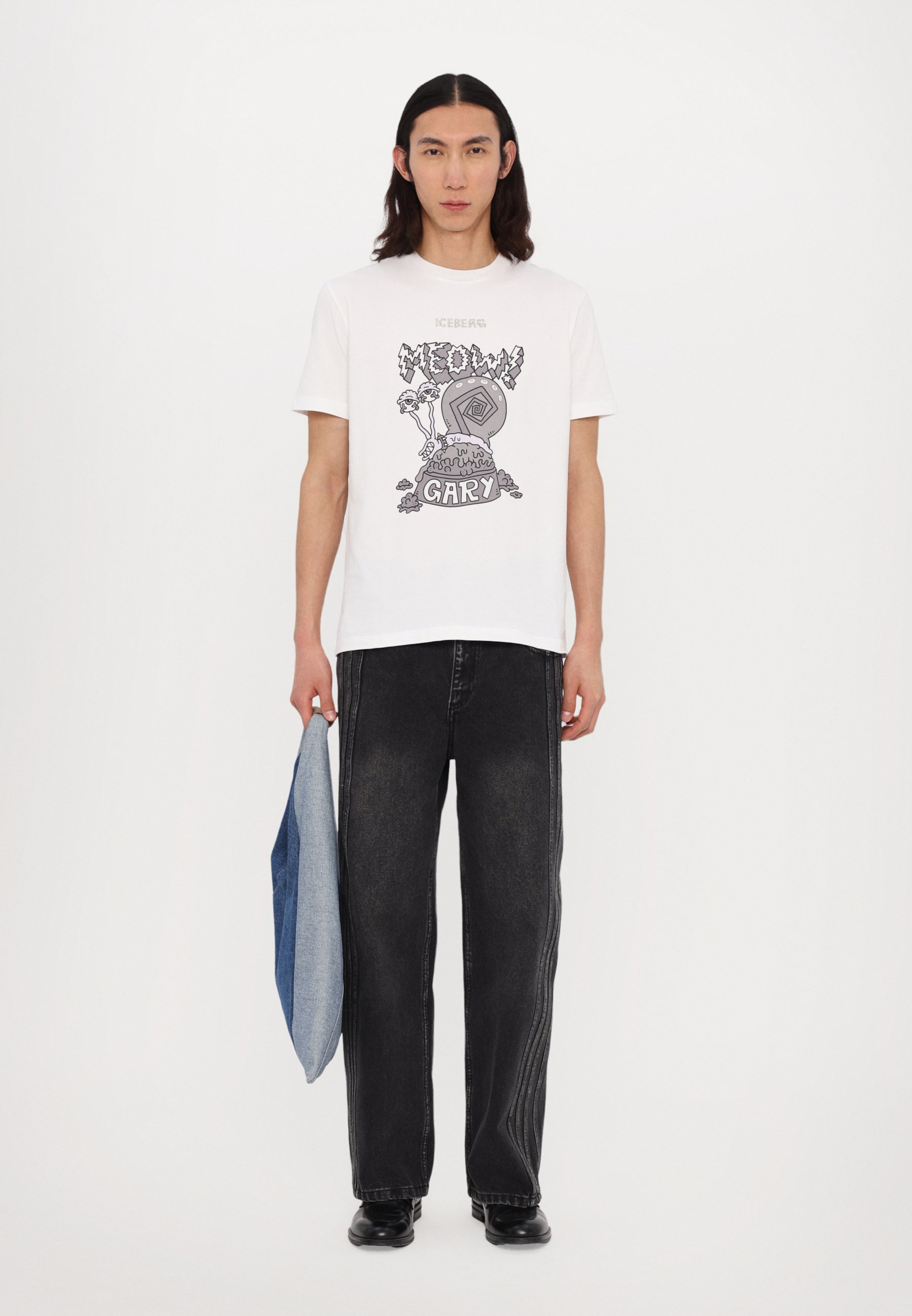 Versace Jeans Couture BAROCCO OUTLINE - Print T-shirt