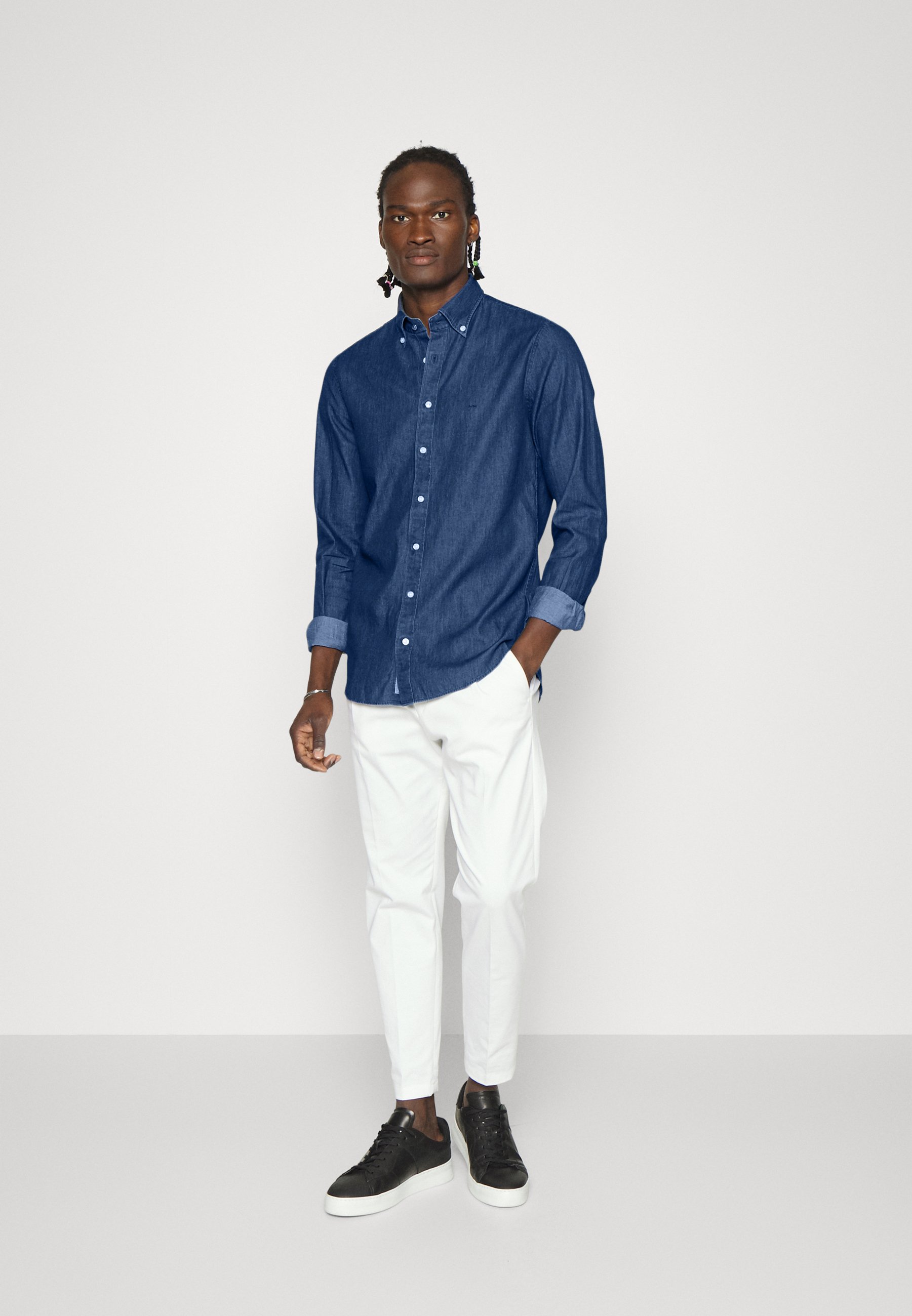 120% Lino TROUSERS - Pantaloni - ice/avorio - Zalando.it