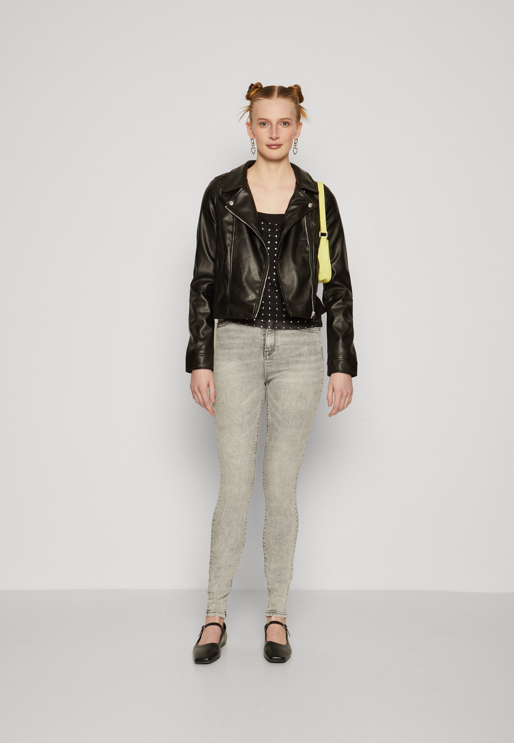 ONLY ONLAVA BIKER - Giacca In Similpelle - Magnet/grigio Scuro - Foto 11