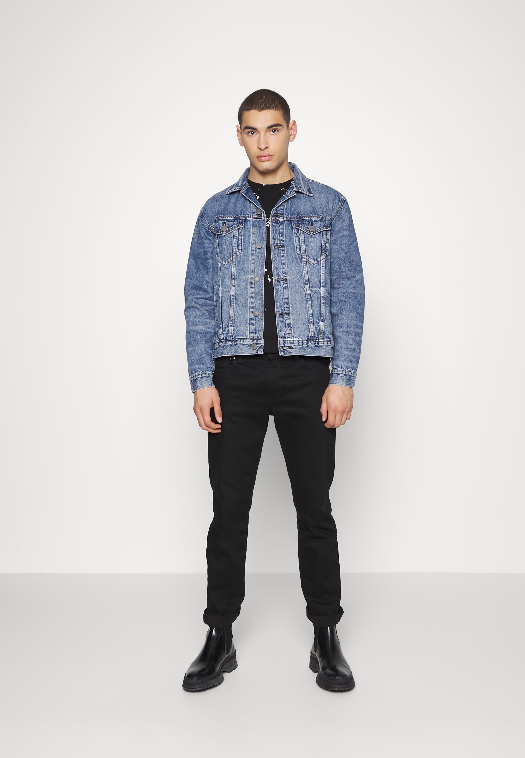 Mennace MIRROR CROSS JACKET - Giacca di jeans - blue/blu - Zalando.it
