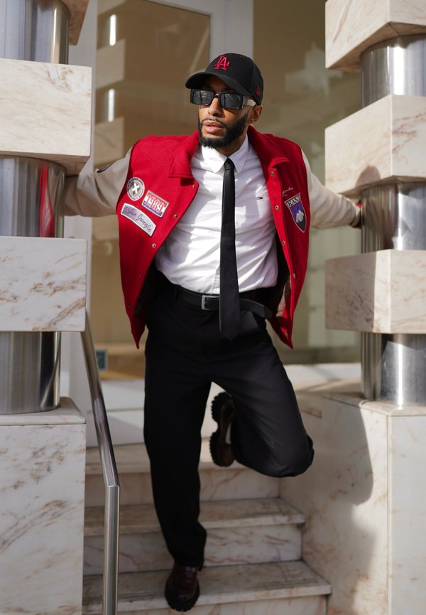 nike red bomber jacket