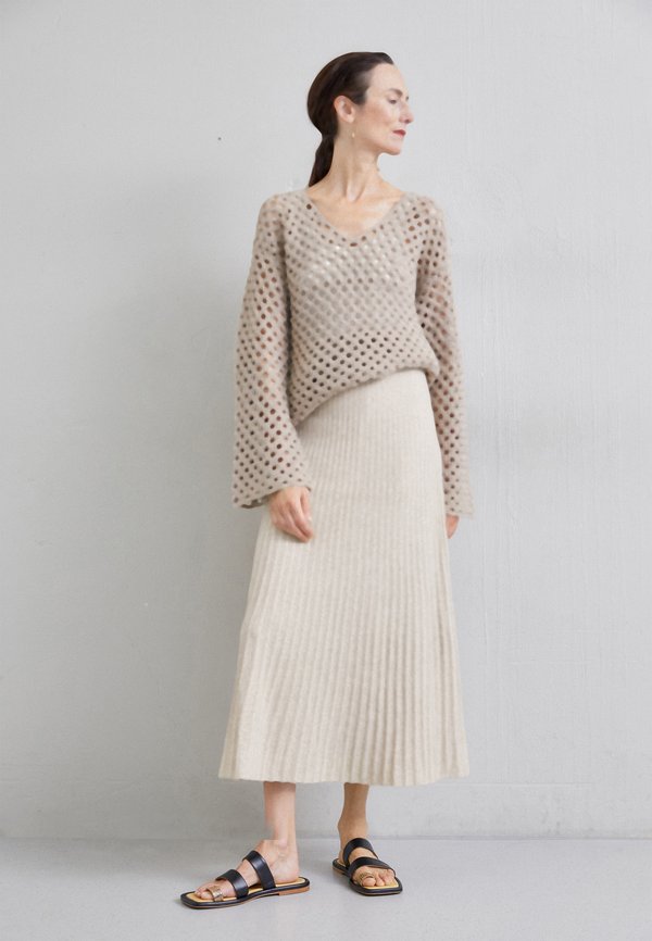 Gina Tricot CROCHET SKIRT Maxirock beige/beige Zalando.ch