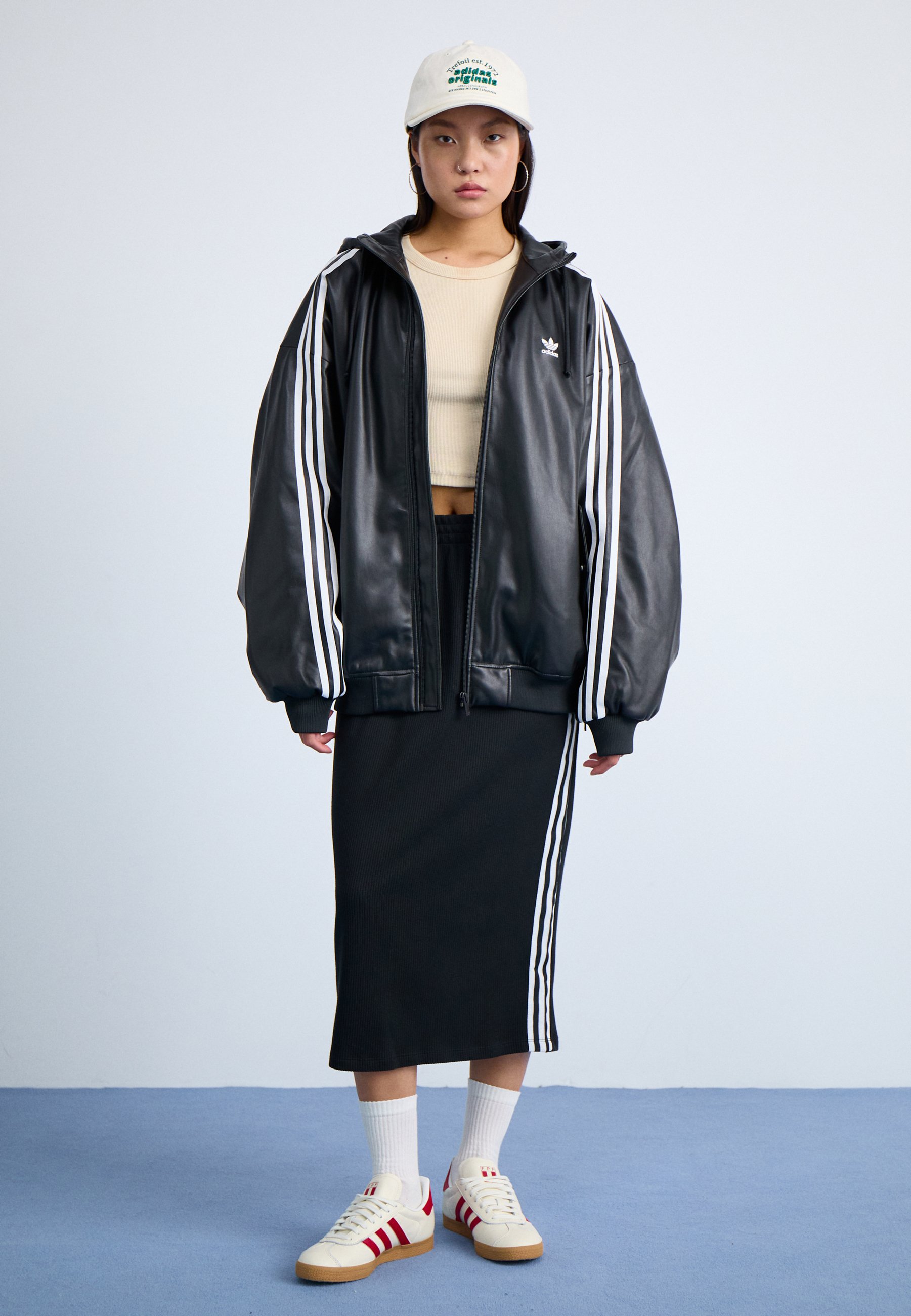 adidas Originals ADICOLOR ADIBREAK MAXI - Maxi skirt - black