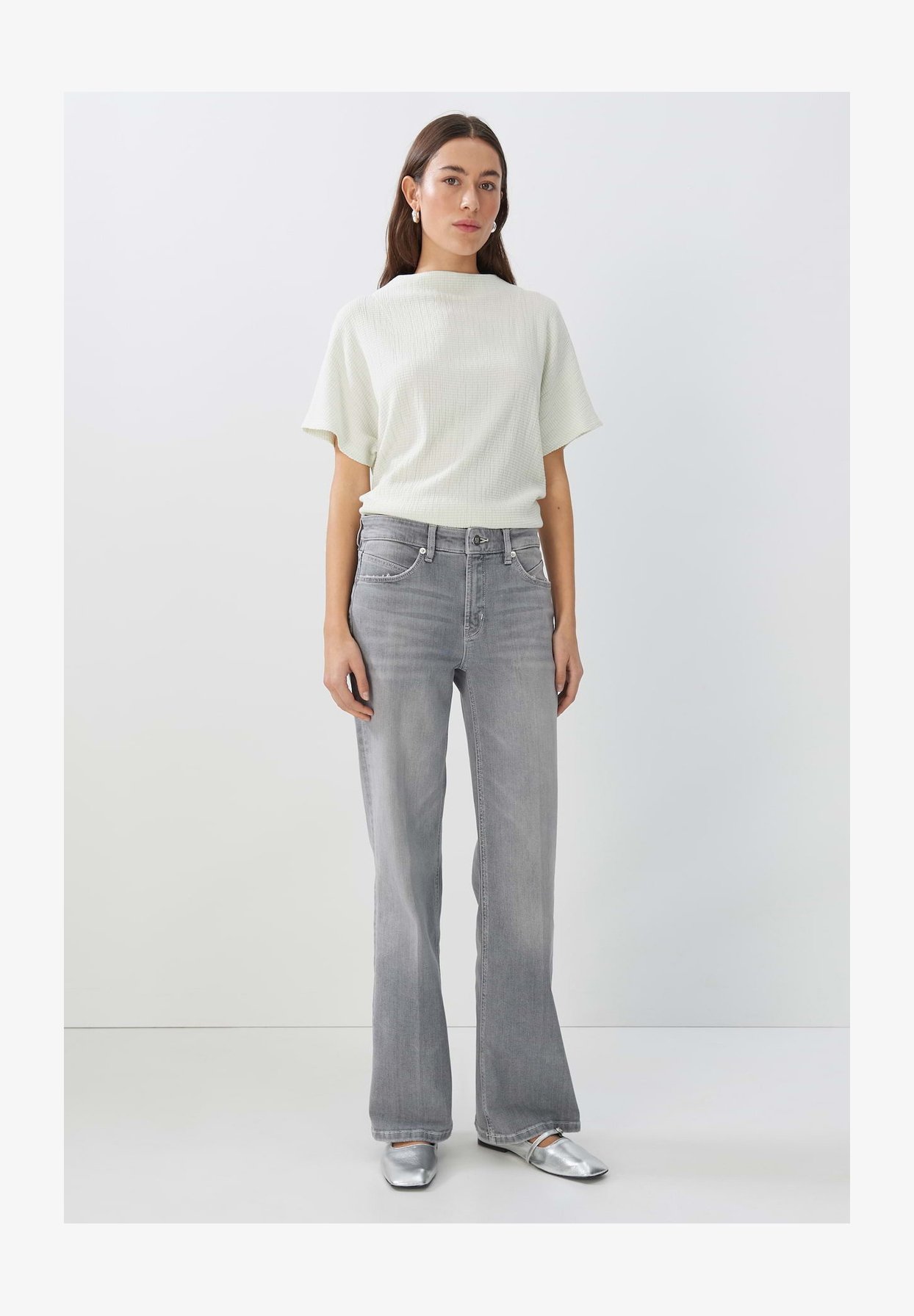 Someday Jeans Da Donna Flared - Carie Iconic Mid Rise, Misto Cotone Sostenibile, Lunghi Leggermente Svasati
