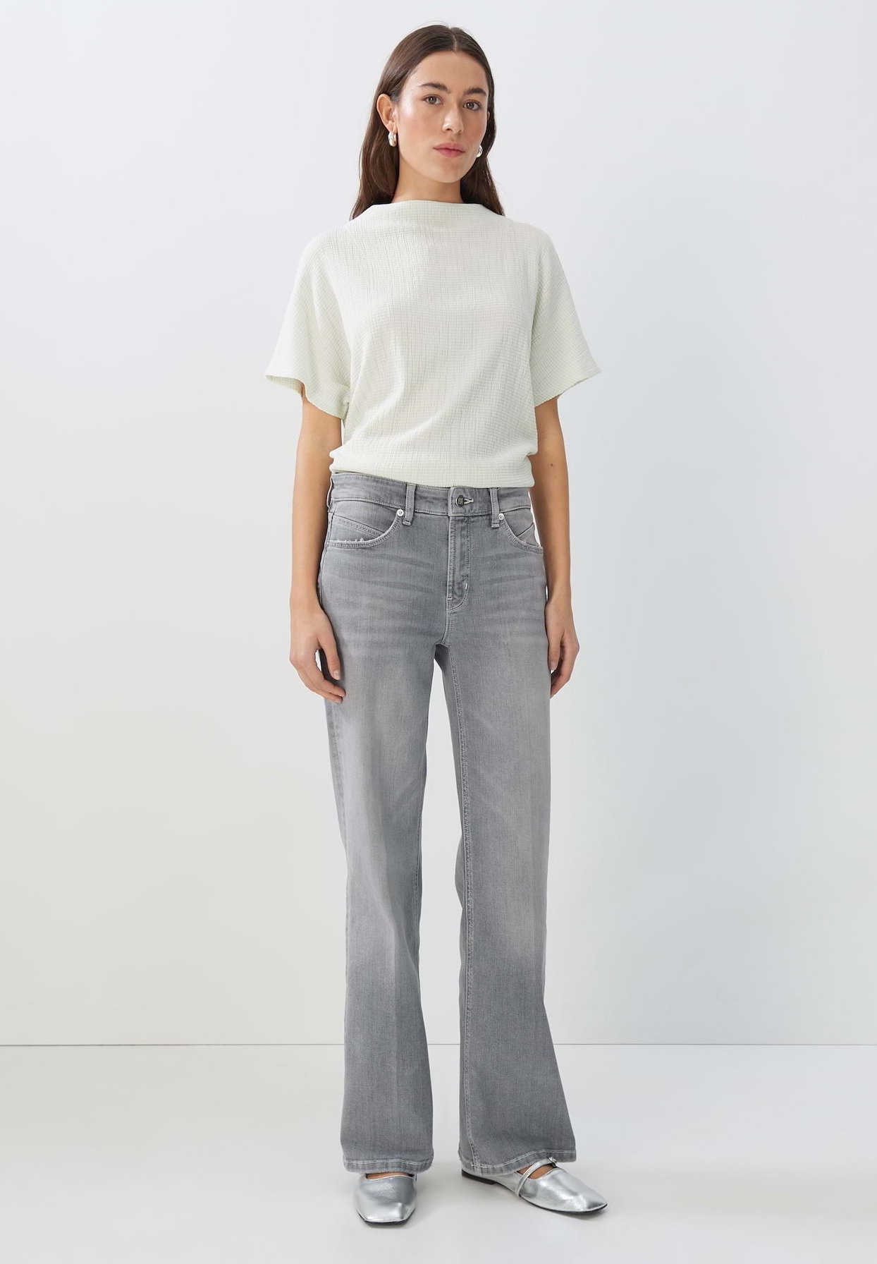 Someday Jeans Da Donna Flared - Carie Iconic Mid Rise, Misto Cotone Sostenibile, Lunghi Leggermente Svasati