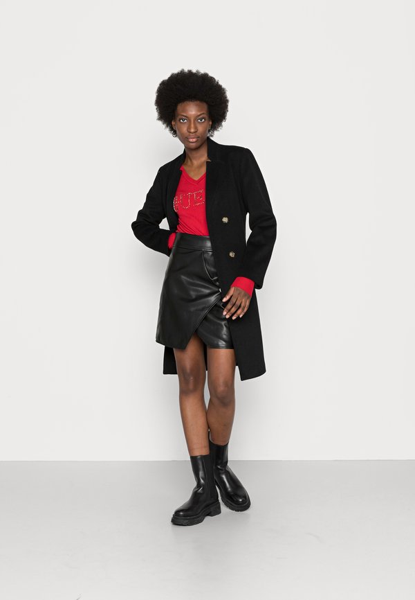 Vila Kurzmantel VICOOLEY COLLAR BELT COAT - NOOS, Mit Gürtelverschluss