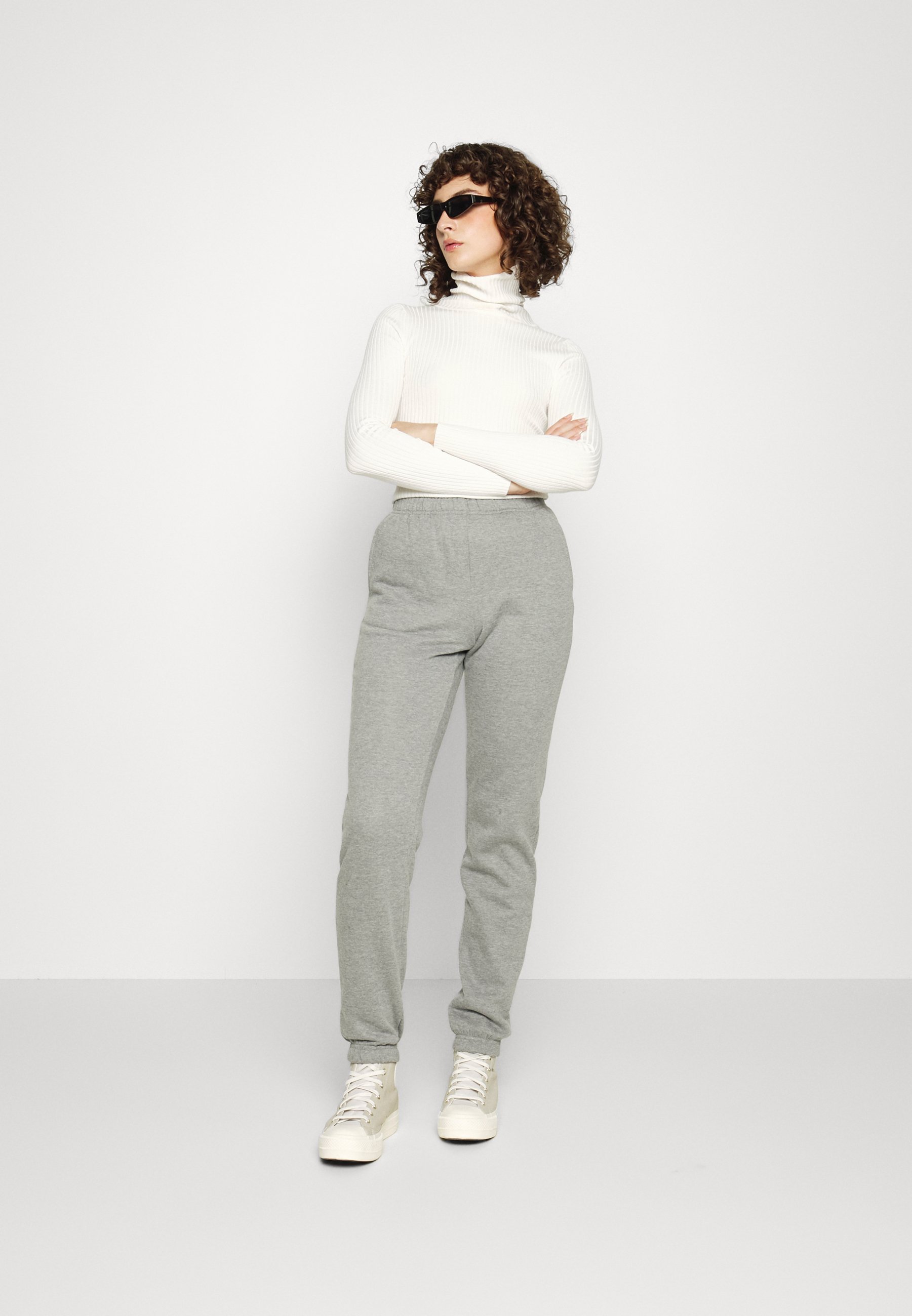 Gina Tricot BASIC PANTS - Pantalones deportivos - granite gray/gris azulado  - Zalando.es